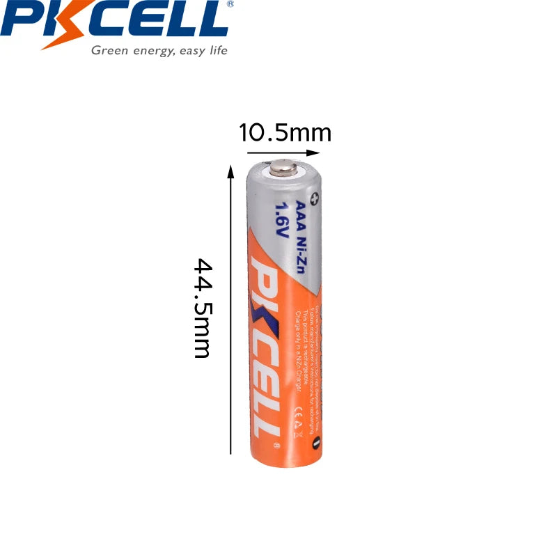 4PC  AAA Battery 900Mwh 1.6V Ni-Zn AAA Rechargeable Batteries for Flashlight Toys with 1Pcs Battery Box for AA AAA Battery